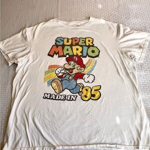 Super Mario Made in '85 Graphic Tee XL Nintendo Licensed Retro Cotton Shirt